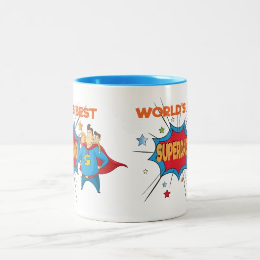 's Werelds beste vader Mok - SuperPap Mok - Papa m (Center)