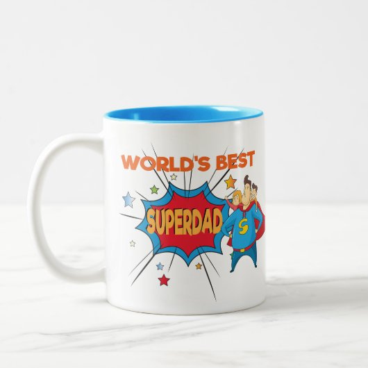 's Werelds beste vader Mok - SuperPap Mok - Papa m (Links)