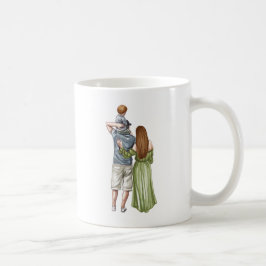 's Werelds beste vader, zoon en moeder familie Koffiemok