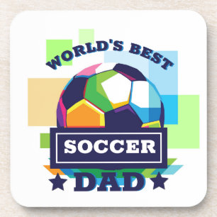 's Werelds Beste Voetbal Pap Vaderdag Bier Onderzetter