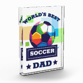 's Werelds Beste Voetbal Pap Vaderdag Fotoblokken (Links)