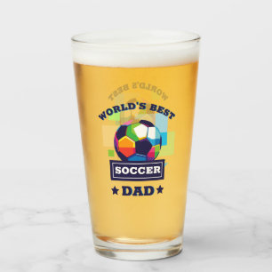 's Werelds Beste Voetbal Pap Vaderdag Glas