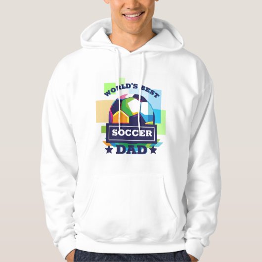 's Werelds Beste Voetbal Pap Vaderdag Hoodie (Voorkant)
