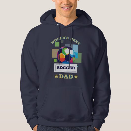 's Werelds Beste Voetbal Pap Vaderdag Hoodie (Voorkant)