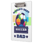 's Werelds Beste Voetbal Pap Vaderdag Klembord (Links)
