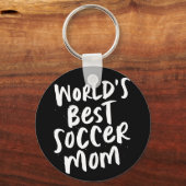 's Werelds beste voetbalmoeder, stijlvol Sleutelhanger (Voorkant)
