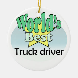 's Werelds beste vrachtwagenchauffeur Keramisch Ornament