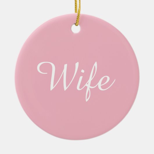 's Werelds Beste Vrouw Definitie Script Girly Pink Keramisch Ornament (Voorkant)