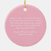 's Werelds Beste Vrouw Definitie Script Girly Pink Keramisch Ornament (Achterkant)