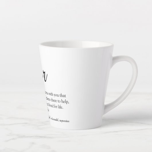 's Werelds beste zuster-definitie elegant script Latte Mok (Rechts)