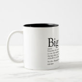 's Werelds beste zuster Definition Black en White Tweekleurige Koffiemok (Links)