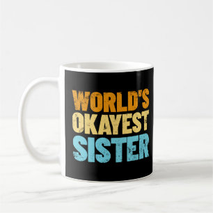's Werelds beste zuster Gift Idea Retro zuster Koffiemok