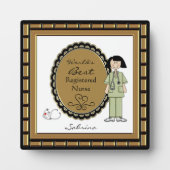 's Werelds beste zuster-Vrouw Plaque Fotoplaat (Voorkant)