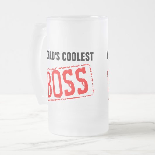 's Werelds coolste Boss Bier Mokken (Voorkant links)