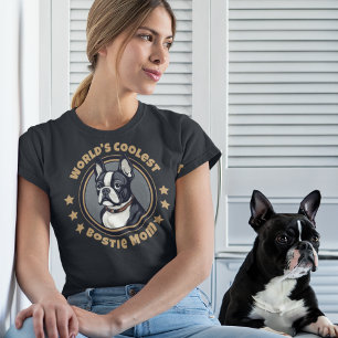 's Werelds Coolste Bostie Boston Terrier Mam T-shirt