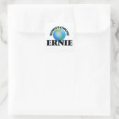 's Werelds coolste Ernie Vierkante Sticker (Tas)