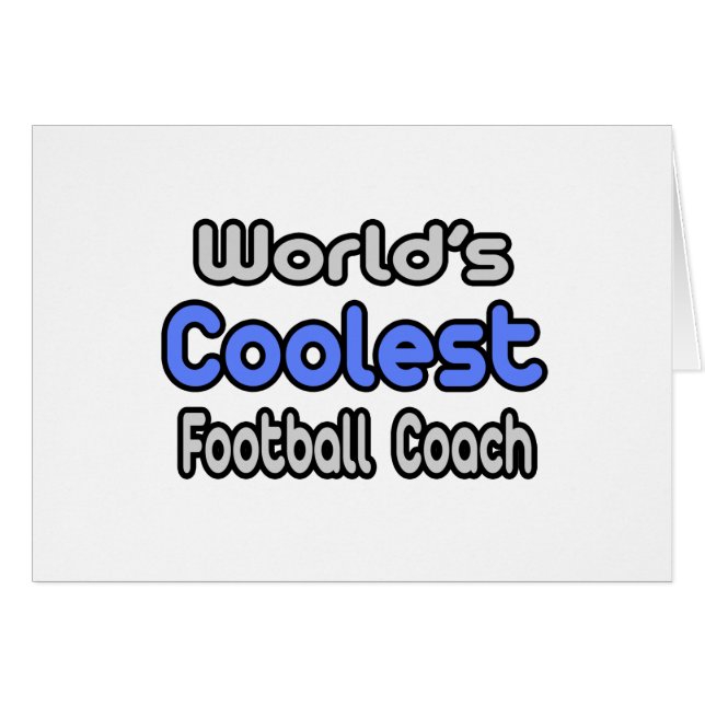 's Werelds coolste Football coach (Voorkant Horizontaal)