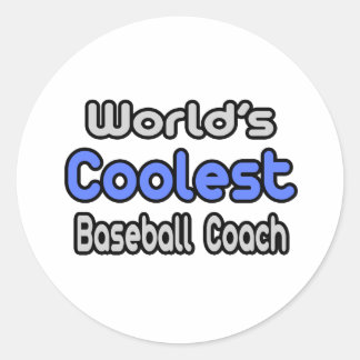 's Werelds coolste honkbalcoach Ronde Sticker