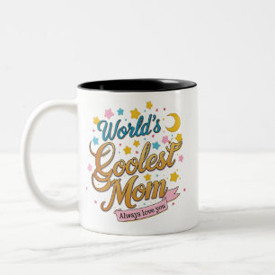 'S Werelds coolste moeder Schattigee twee-tone kof Tweekleurige Koffiemok