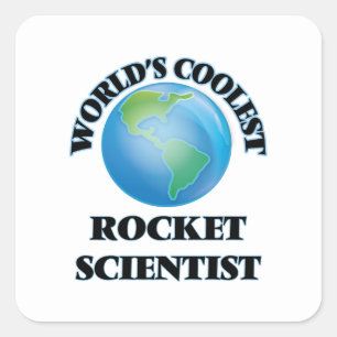's Werelds coolste raketwetenschapper Vierkante Sticker