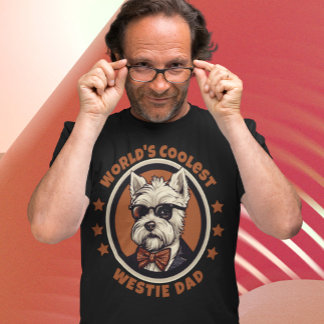 's Werelds Coolste Westie Dad West Highland Terrie T-shirt