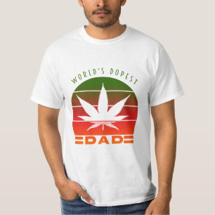 's Werelds Dopest Pap Weed Funny  Vaderdag T-shirt