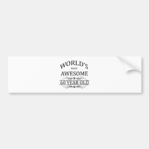 's Werelds Geweldige 60-jarige Bumpersticker