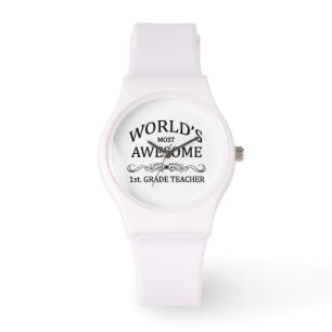 's Werelds Geweldige eerste. Grade Teacher Horloge