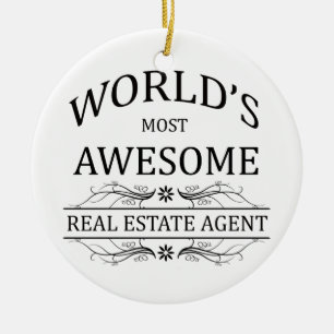 's Werelds Geweldige Estate Agent Keramisch Ornament