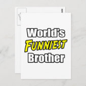 's Werelds grappigste broer Briefkaart (Voorkant / Achterkant)