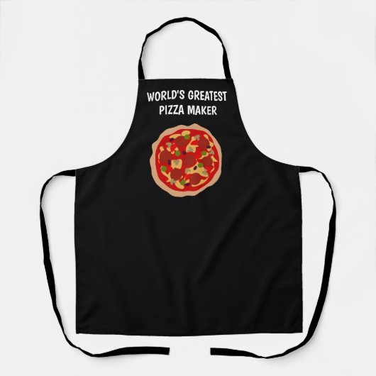 's Werelds grootste aangepaste keukenchef in Pizza Schort (Voorkant)