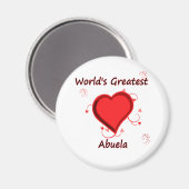 's Werelds grootste abuela Magneet (Voorkant / Achterkant)