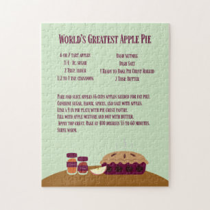's Werelds grootste Apple Pie Recipe Legpuzzel