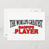 's Werelds grootste Bagpipe-speler Briefkaart (Voorkant / Achterkant)
