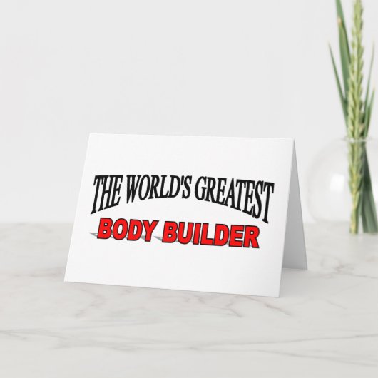 's Werelds grootste bodybuilder Kaart (Voorkant)
