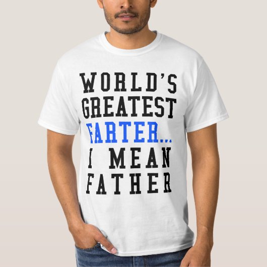 's Werelds grootste boer. Ik bedoel Vader Value T- T-shirt (Voorkant)