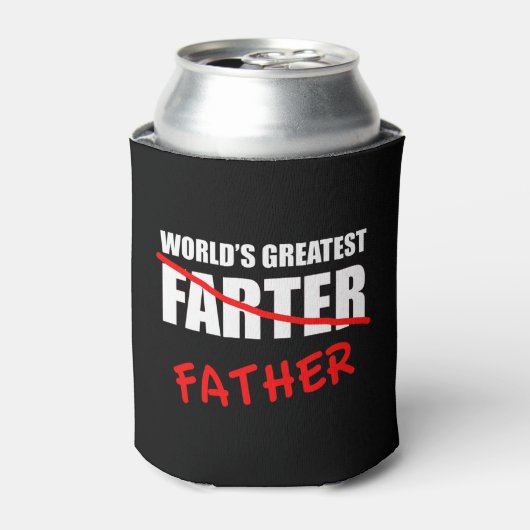 's Werelds grootste boerengrappige Vaderdag Blikjeskoeler (Blikje Voorkant)