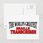 's Werelds grootste brailleschrift Briefkaart (Voorkant / Achterkant)