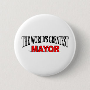 's Werelds grootste burgemeester Ronde Button 5,7 Cm