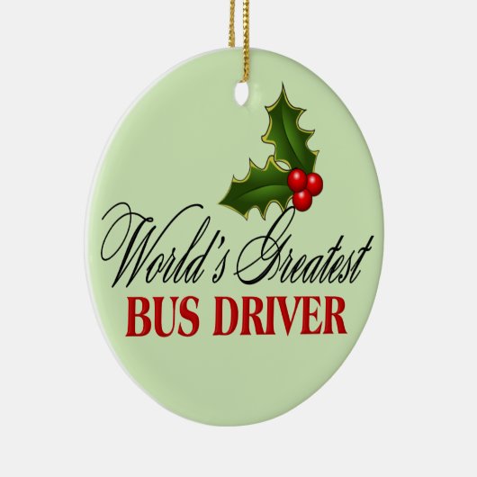 's Werelds grootste busbestuurder Keramisch Ornament (Rechts)