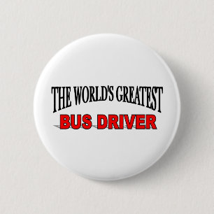 's Werelds grootste busbestuurder Ronde Button 5,7 Cm