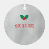 's Werelds grootste chiropractor Holly & Spine Metalen Ornament (Achterkant)