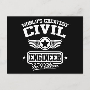 's Werelds grootste civiele ingenieur in actie Briefkaart