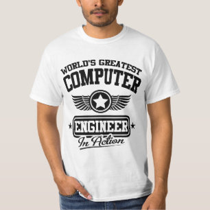 's Werelds grootste computertechnicus in actie T-shirt
