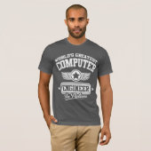 's Werelds grootste computertechnicus in actie T-shirt (Voorkant volledig)