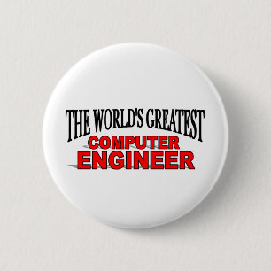 's Werelds grootste computertechnicus Ronde Button 5,7 Cm