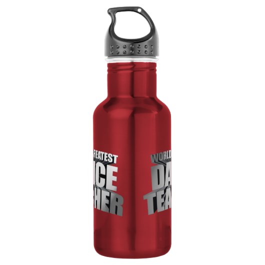 's Werelds grootste dansleraar Waterfles (Achterkant)