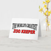 's Werelds grootste dierentuinverzorger Kaart (Gele Bloem)