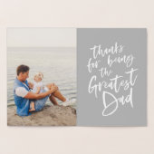 's Werelds grootste dochter Vaderdag Folie Kaarten (Binnen)