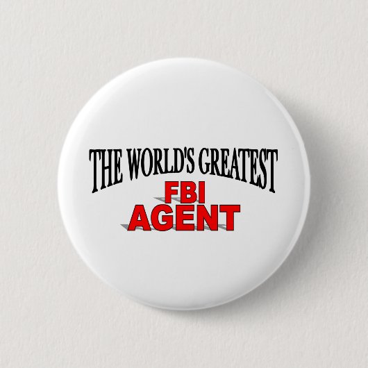 's Werelds grootste FBI-agent Ronde Button 5,7 Cm (Voorkant)